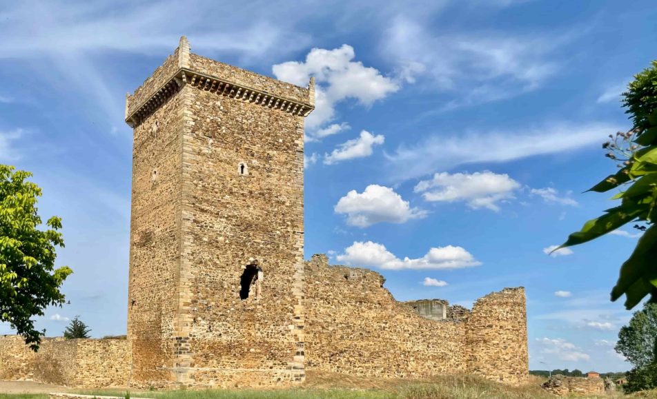 Restos de un castillo con torreón