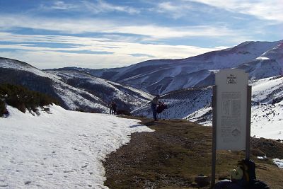 Nieve en la montaña